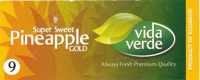 Vida verde super sweet pineapples gold product of ecuador 9 8437007997903