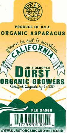 	Durst organic growers california organic asparagus plu 94080 00817258000054