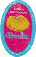 Ranita a quality product of evita banana trading company inc. premium sweet banana product of the philippines