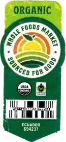 Whole foods market sourced for good organic usda organic ecuador 694237