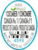 mucci muesa 1cucumber/1concombre canada n°1 product of cananda 4593
