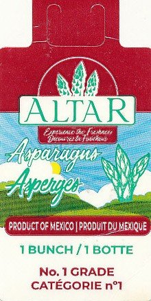 Altar asparagus product of mexico 1 botte 033383702209