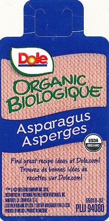 Dole organic biologique asparagus 071430044629