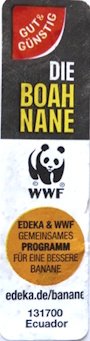 Edeka & wwf gut & gunstig die boah nane wwf gemeinsames programm fur eine bessere banane edeka.de/banane 131700 ecuador