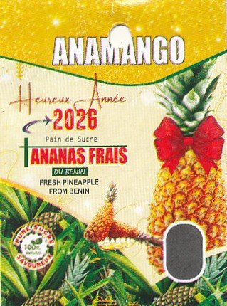 Anamango pain de sucre ananas frais du benin pure sucre savoureux 3760055660099