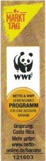 Markt Tag WWF netto & wwf gemeinsames fur eine bessere banane ursprung: costa rica mehr unter: www.netto-online.de/banane 121603