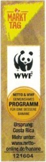 Markt Tag WWF netto & wwf gemeinsames fur eine bessere banane ursprung: costa rica mehr unter: www.netto-online.de/banane 121604
