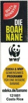 Edeka & wwf gut & gunstig die boah nane wwf gemeinsames programm fur eine bessere banane edeka.de/banane 121601 costa rica