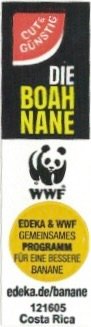 Edeka & wwf gut & gunstig die boah nane wwf gemeinsames programm fur eine bessere banane edeka.de/banane 121605 costa rica