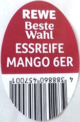 Rewe beste wahl essreife mango  6er 4388860457001