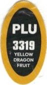 plu 3319 yellow dragon fruit