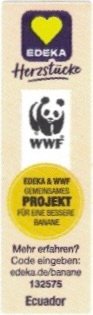 Edeka herzstucke wwf edeka & wwf gemeinsames projekt fur eine bessere banane mehr erfahren? code eingeben: edeka.de/banane 132575 ecuador