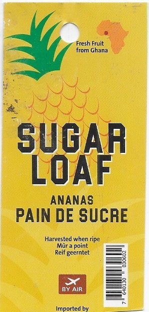 Sugar loaf ananas pain de sucre fresh fruit from ghana 7640130030602