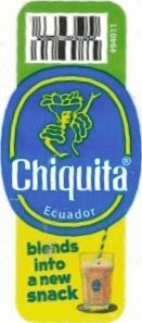Chiquita #94011 ecuador blends into a new snack