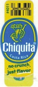 Chiquita #4011 costa rica no crunch just flavor