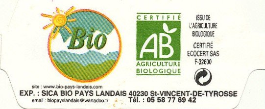 Bio pays landais st-vincent-de -tyrosse ab certifie agriculture biologique