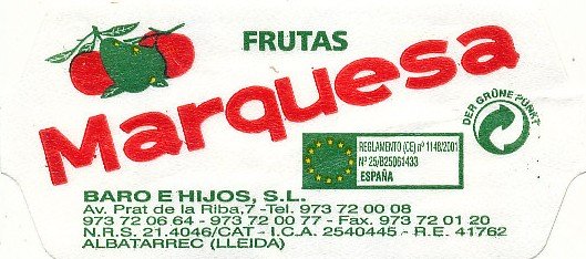 Marquesa frutas baro e hijos sl