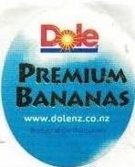 Dole premium bananas www.dolenz.con.nz product of the philippines