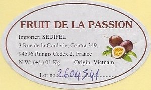 Sedifel fruit de la passion origin vietnam
