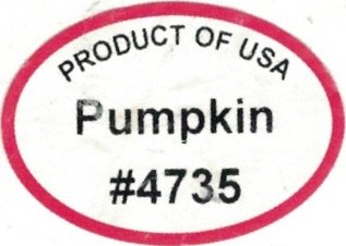 pumpkin product of usa #4735