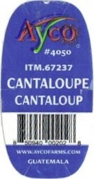Ayco #4050 itm.67237 cantaloupe cantaloup 850940002028 www.aycofarms.com guatemala