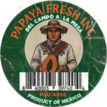 Papaya Fresh Inc. del campo a la mesa 860003397404 plu 4395 product of mexico