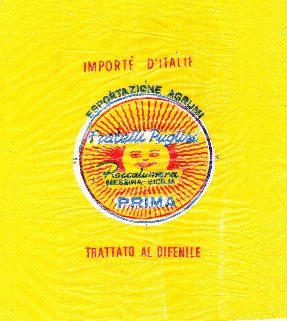 Prima fratelli puglisi esportazione agrumi roccalumera messina sicilia trattato al difenile