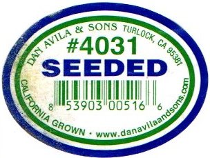 dan avila & sons turlock #4031 seeded california grown 853903005166