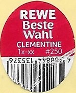 Rewe beste wahl clementine 1x-xx #250 4308844135376