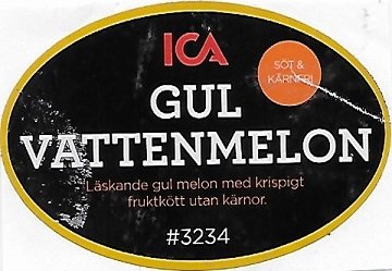 Ica gul vattenmelon soft & karnfri laskande gul melon med krispigt #3234