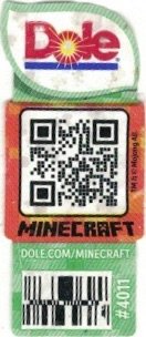 Dole Minecraft tm & c mojang ab. dole.com/minecraft #4011