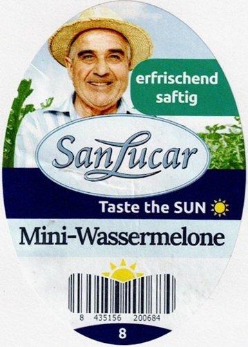 San Lucar erfrischend saftig taste the sun mini-wassermelone 8435156200684 8
