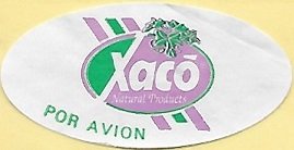 Xaco natural products por avion