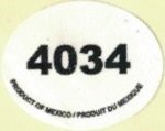 4034 product of mexico produit du mexique