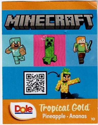 dole minecraft tropical gold pineapple ananas c 10 4014071051171