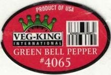 Veg-King International product of usa green bell peper #4065