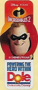 Dole Disney pixar incredibles 2 powering the hero within dole dole.com/disney