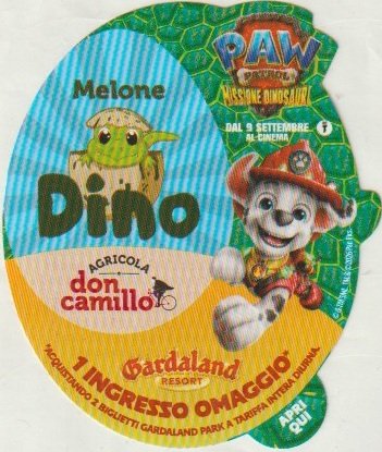 agricola don camillo melone dino paw patrol missione dinosauri gardaland