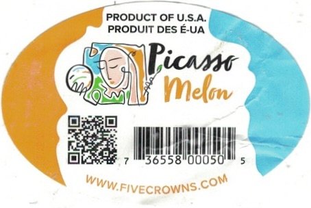 www.fivecrowns.com picasso melon product of u.s.a. produit des e-ua 736558000505