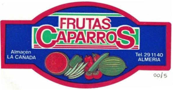 Frutas caparros almacen la cqanada tel. 291140 almeria