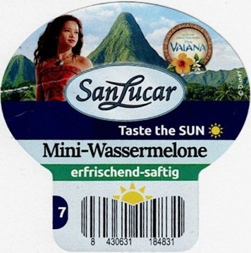 San lucar disney vaiana taste the sun mini-wassermelone erfrischend-saftig 7 8430631184831
