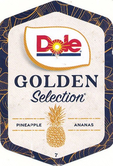 Dole golden selection limited release pineapple ananas 7 40140728547