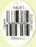 eggplant 94081 organic mexico