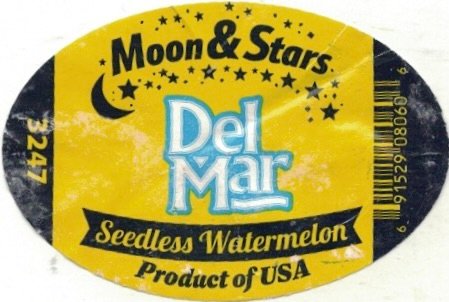 Del Mar moon & stars 3247 69152908060 seedless watermelon product of usa