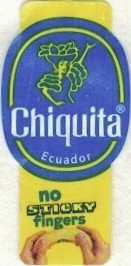 chiquita ecuador no sticky fingers