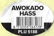 awokado hass 8712355263178 plu 5188