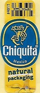 chiquita #4011 mexico natural packaging