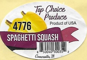 Top choice product of usa 4776 spaghetti squash 850040 30035 2 connersville, in