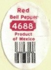 red bell pepper 4688 product of mexico
