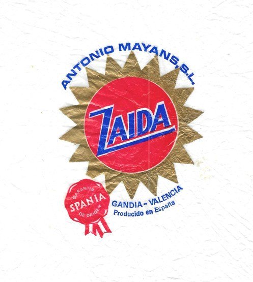 zaida antonio mayans sl spania gandia valencia producido en espana